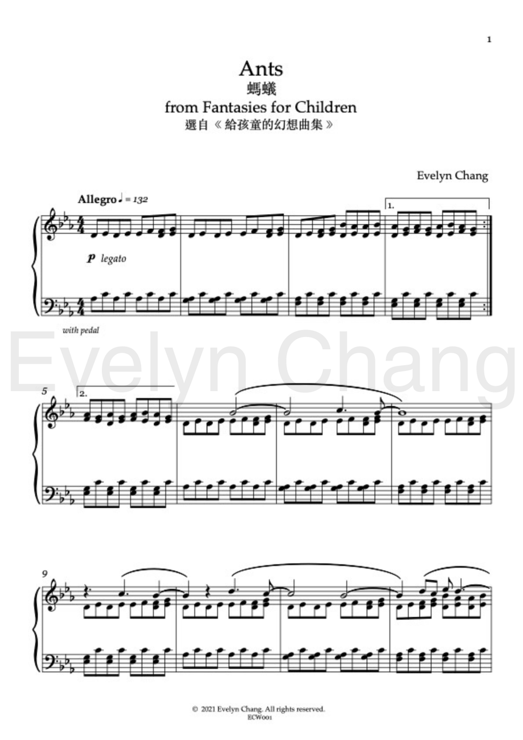 Ants - Fantasies for Children - Score (PDF)