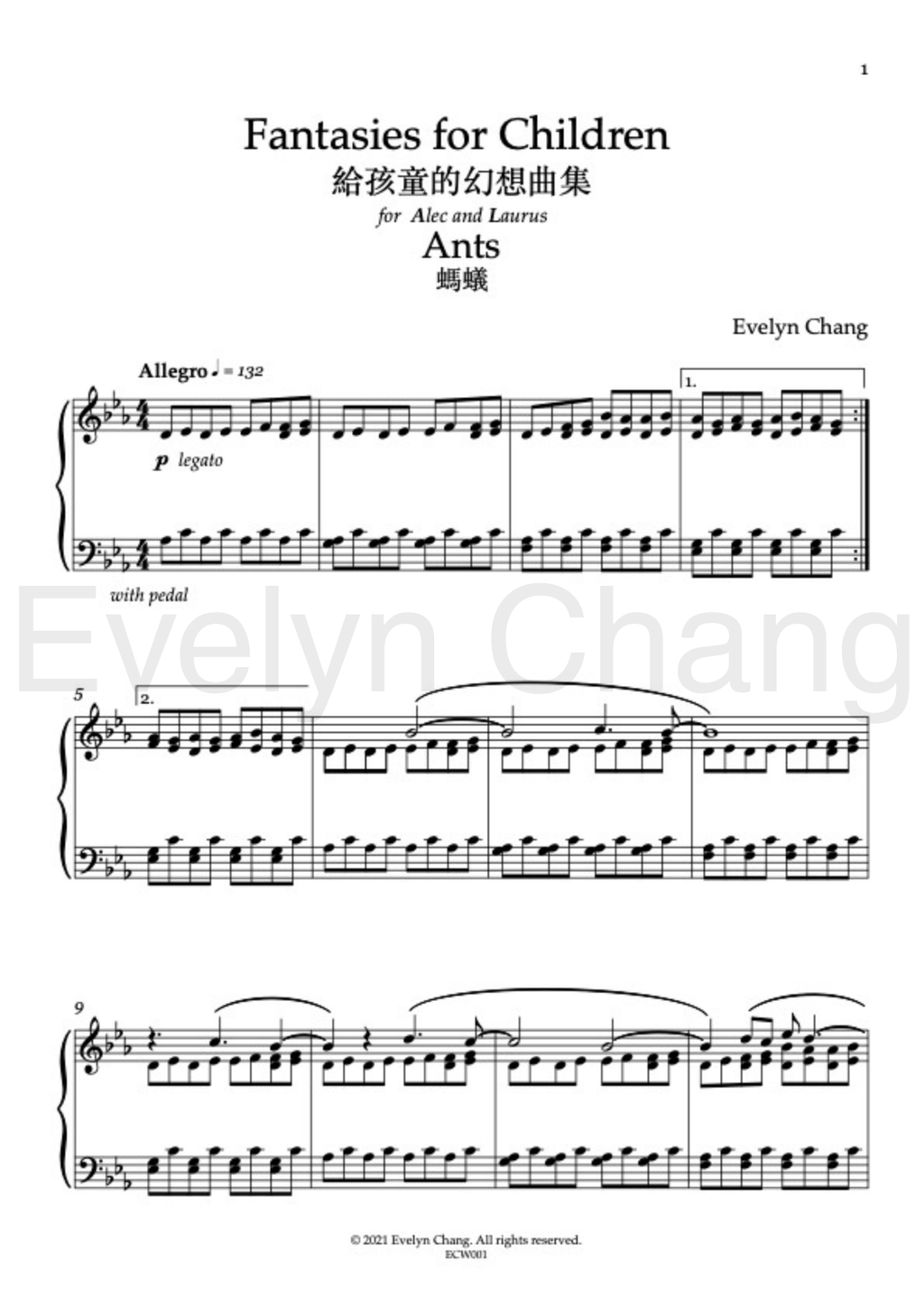 Fantasies for Children - Full Score (PDF)