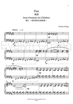 Fox – Fantasies for Children – Score – (PDF)