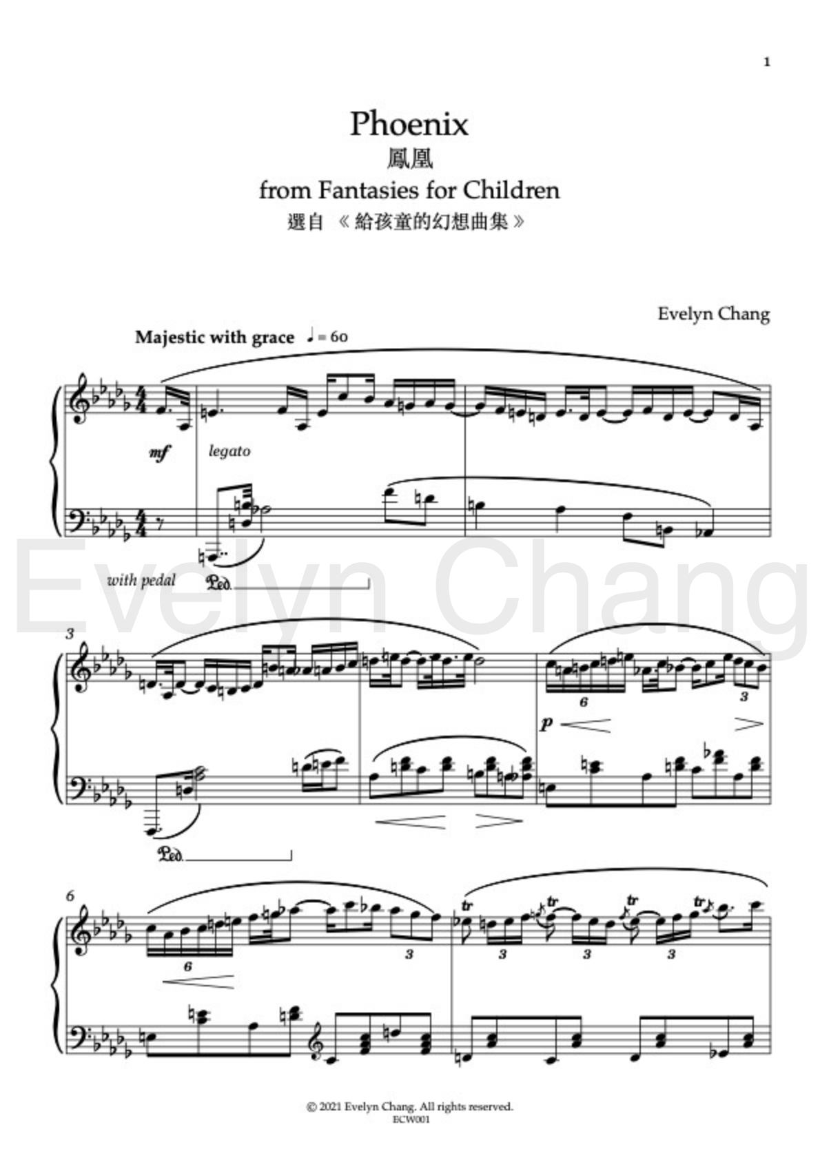 Phoenix – Fantasies for Children – Score – (PDF)